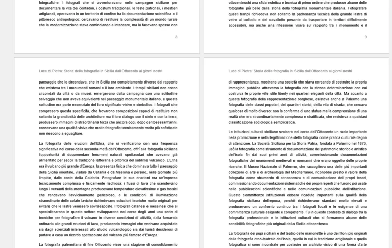 Luce di Pietra - Storia della fotografia in Sicilia dall'Ottocento ai giorni nostri, pagina 1