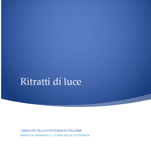 Ritratti di Luce. Maestri della Fotografia Italiana 3 ritratti di luce 1