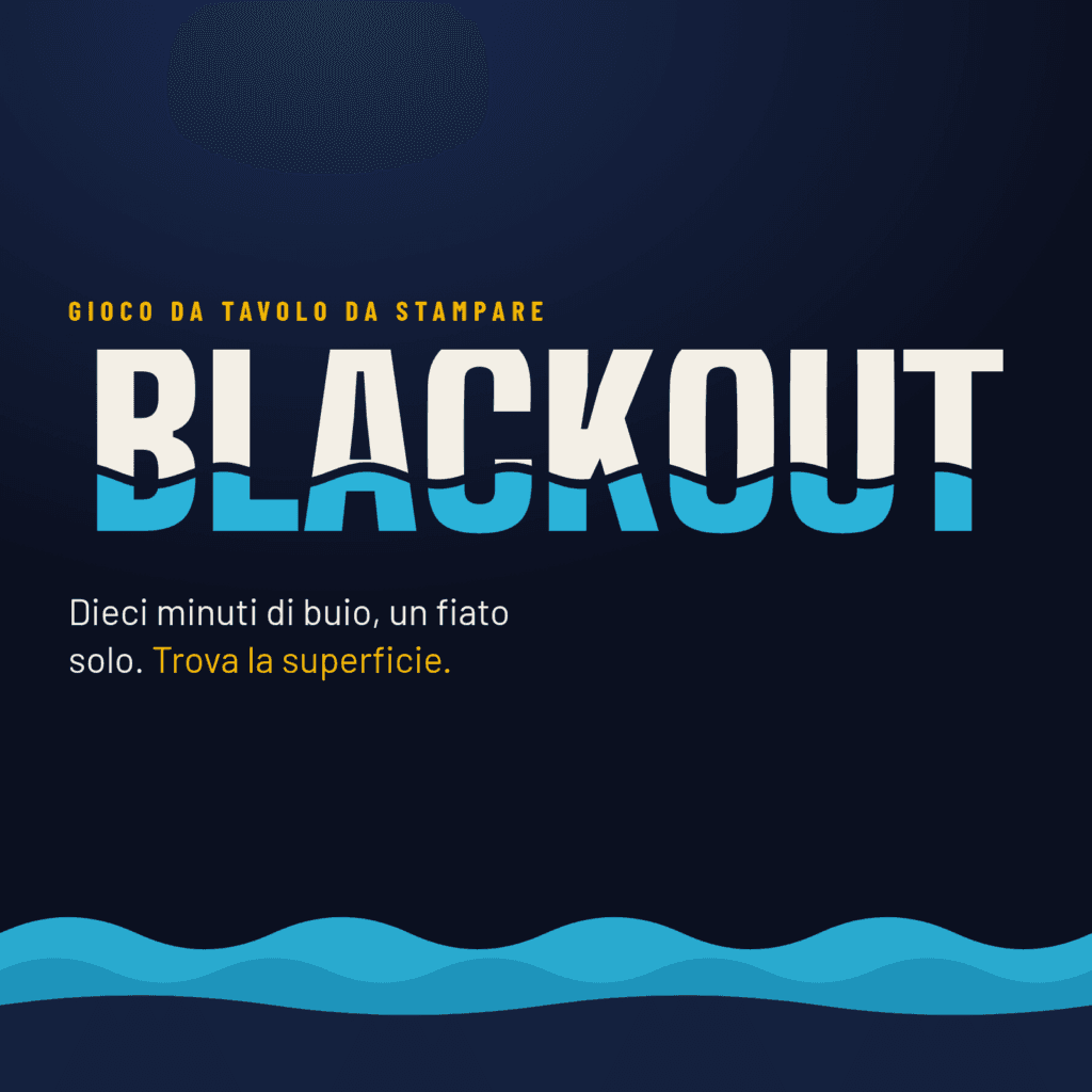 Blackout: il gioco 1 Blackout: copertina del gioco